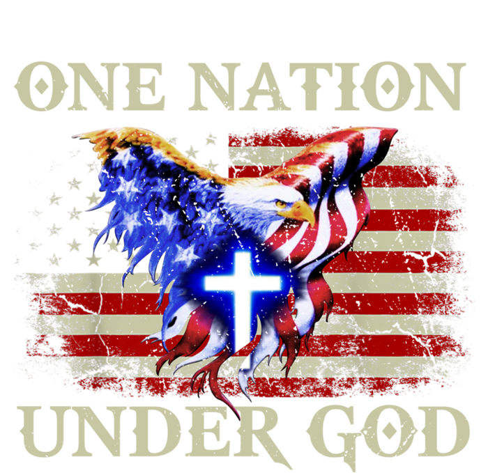 One Nation Under God Patriotic Usa Christian Gift Tie-Dye Long Sleeve Shirt