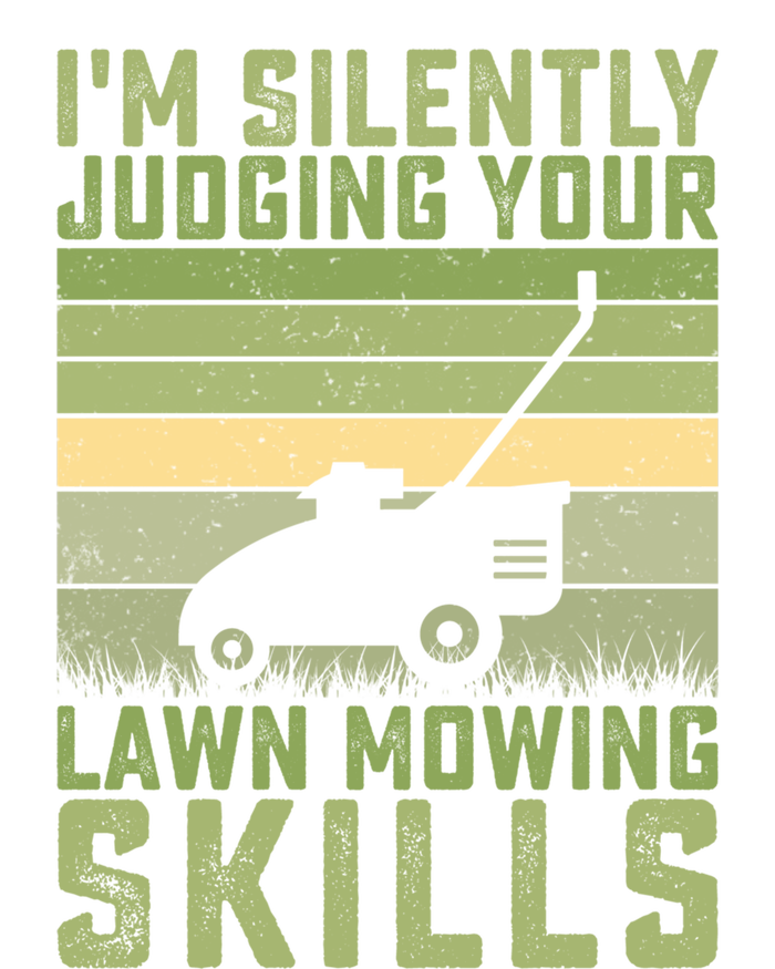 I'm Silently Judging Your Mowing Skills Lawn Mowing Gardener Great Gift Button