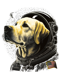 Outer Space Yellow Galaxy Astronaut Labrador Retriever Cute Gift Tie-Dye Long Sleeve Shirt