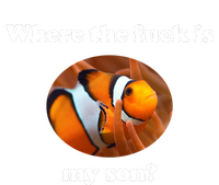 Where The Fuck Is My Son Funny Clownfish Insulated Varsity Jacket