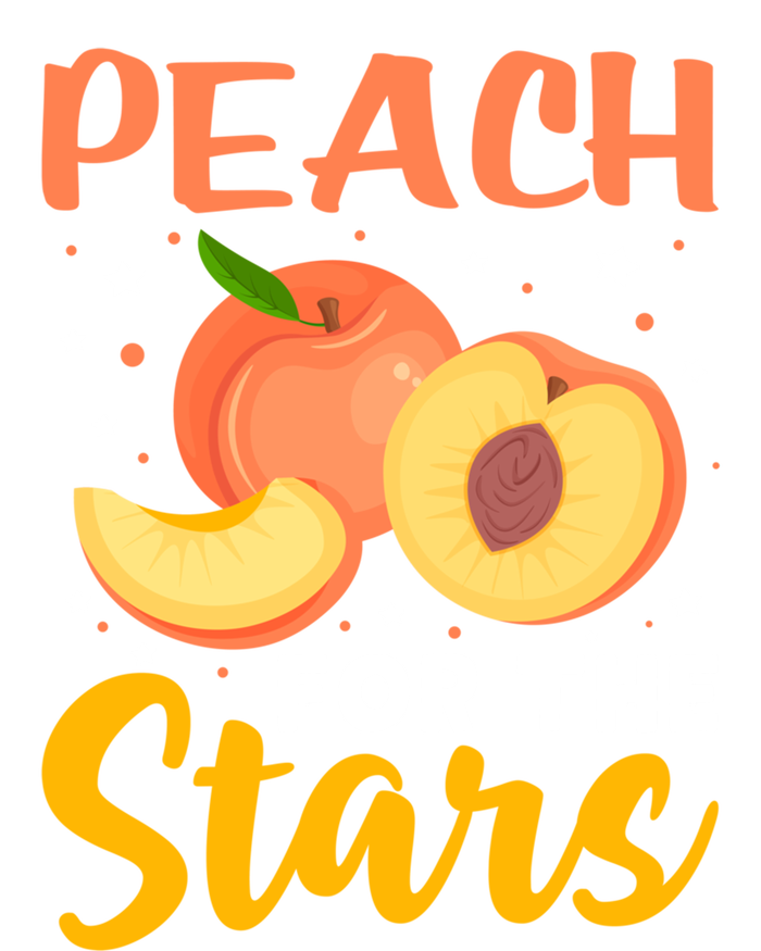 Peach For The Stars Veganism Design For Fruitarian Gift Short Acrylic Beanie