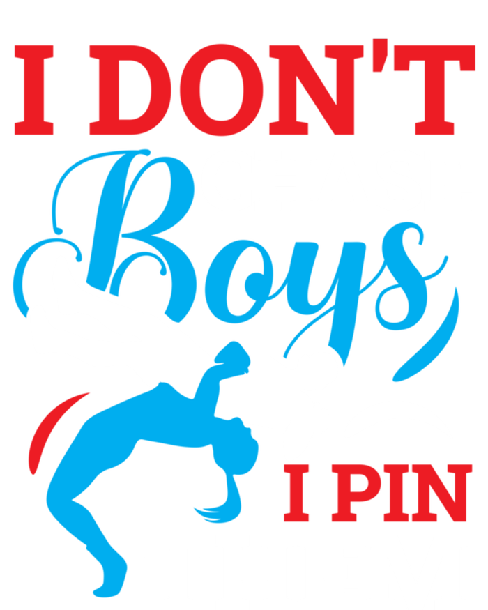 Funny Wrestling I Dont Chase I Pin Them Wrestling Meaningful Gift Short Acrylic Beanie