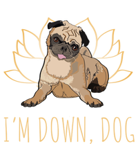 Funny Yoga Dog Pun Im Down Dog Spiritual Namaste Pug Lover Gift Sweatshirt