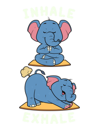 Funny Yoga Inhale Exhale Farting Elephant Yoga Position Gift Tie-Dye T-Shirt