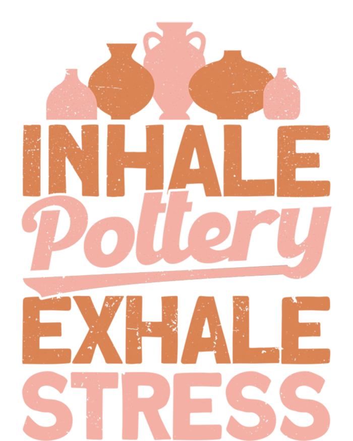 Pottery Makers Inhale Pottery Exhale Stress Pottery Clay Gift Hoodie