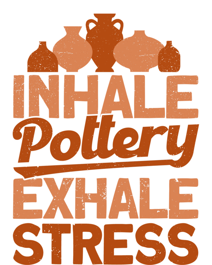 Pottery Makers Inhale Pottery Exhale Stress Pottery Clay Gift T-Shirt