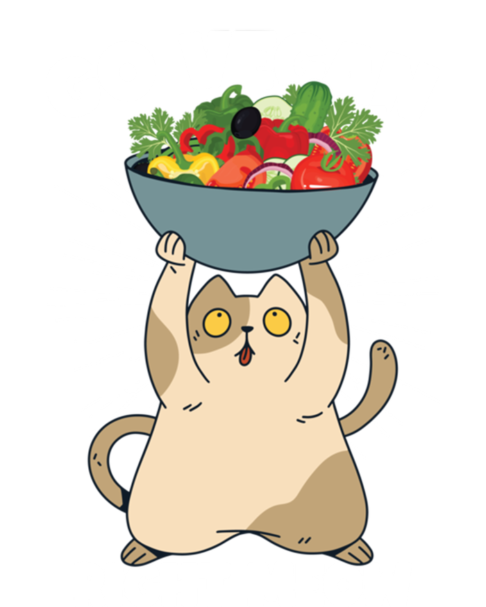 Go Vegan Right Meow Funny Veganism Cat Organic Food Vegan Gift 16 in Basic Backpack