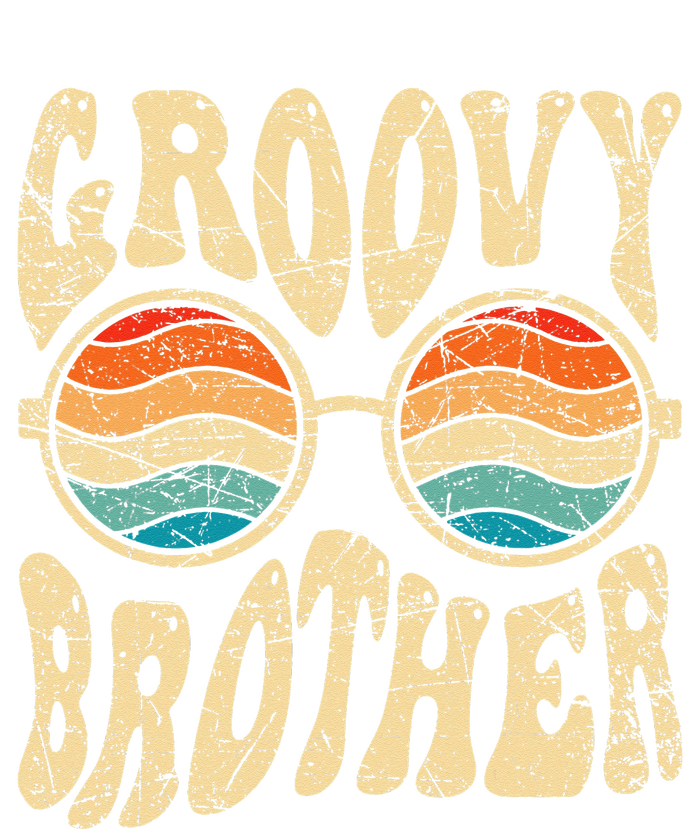 Groovy Brother 70s Aesthetic 1970's Retro Brother Hippie T-Shirt