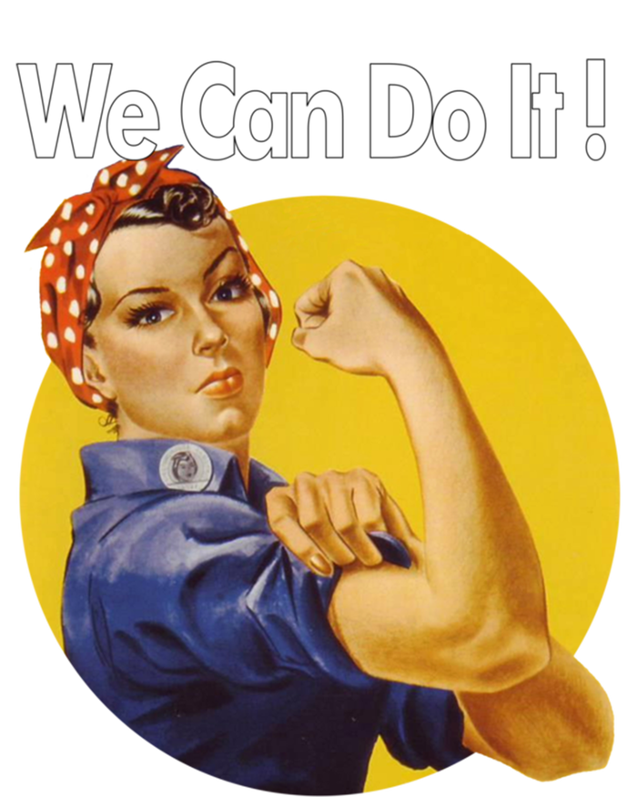 Rosie The Riveter We Can Do It Ww2 Poster Retro Gift Women's Tri-Blend 3/4-Sleeve Raglan Shirt