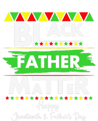 Black Father Matter Father's Day Juneteenth Africa Black Dad Women's Knotted Racerback Tank