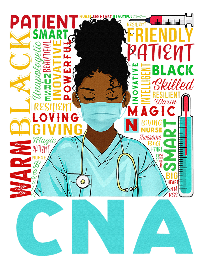 Black Strong Nurse CNA Afro Melanin African American T-Shirt