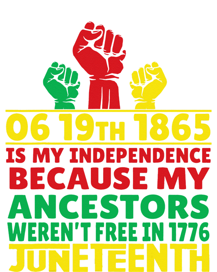 Happy Juneteenth Is My Independence Day Free Black 1865 T-Shirt