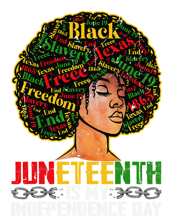 Juneteenth Is My Independence Day Black Pride Melanin Women's T-Shirt