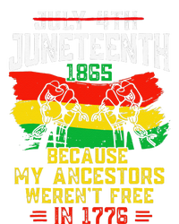 July 4th Juneteenth 1865 Because My Ancestors June Teenth Womens Cotton Relaxed Long Sleeve T-Shirt