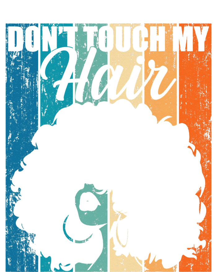 Dont Touch My Hair Funny Afro Natural Hair  Retro Gift Coaster