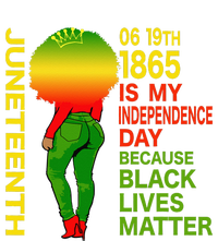 Happy Juneteenth Is My Independence Day Free Black  Tall Hoodie