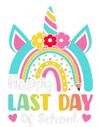 Happy Last Day Of School Rainbow Unicorn Graduation Funny T-Shirt