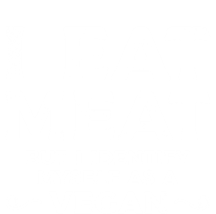 I Eat Meat But I Identify Myself As A Vegan Vegetarian Great Gift Kids Tie-Dye T-Shirt