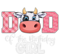 Dad of The Birthday Cow Family Cow Farm Matching High Crown Mesh Back Trucker Hat