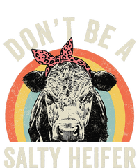 Retro Don't Be A Salty Heifer Cow Lover Valucap Bio-Washed Visor