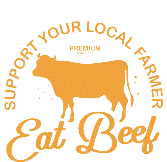 Support Your Local Farmer Eat Beef Farming Cow Organic Infant Fleece One Piece