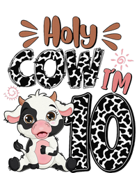 Holy Cow I'm 10 Birthday 10th Cow Farm Animals Bday Sustainable Bucket Hat