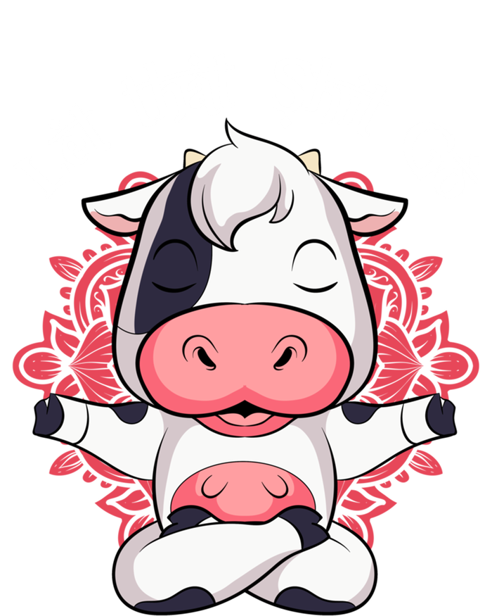 Let That Shit Go Farm Cow Lovers Namaste Yoga Cow Funny Gift Mesh Reversible Basketball Jersey Tank