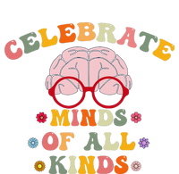 Celebrate Minds Of All Kinds Mental Health Autism Awareness Women's Fleece Hoodie