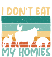 I Dont Eat My Homies Animal Lover Vegetable Lover Gift Striped Beanie with Solid Band