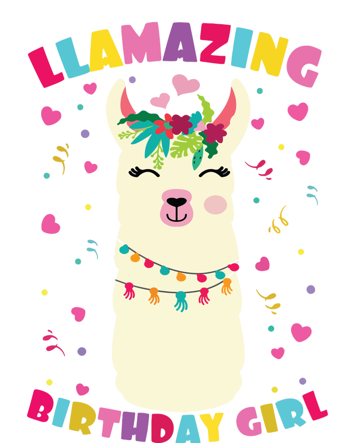 Llamazing Birthday Girl Cute Llama Alpaca Tall Sweatshirt