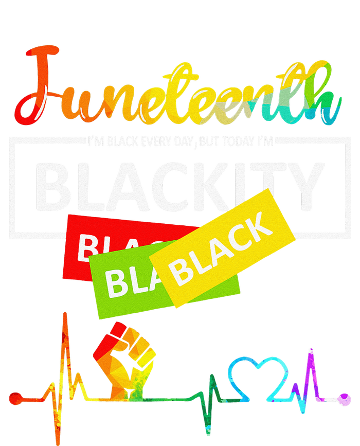 Juneteenth Blackity Heartbeat Black History African America T-Shirt