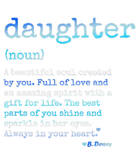 Daughter A Beautiful Soul Word Design T-Shirt