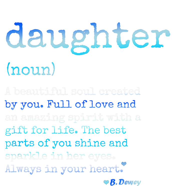 Daughter A Beautiful Soul Word Design T-Shirt