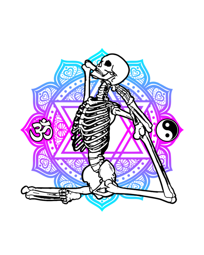 Let That Shit Go Yoga Mermaid Pose Skeleton Anahata Symbol Gift T-Shirt