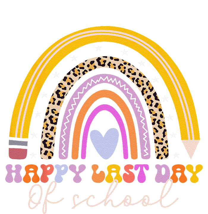 Happy Last Day Of School Teacher Student Graduation Rainbow Funny Long Sleeve Shirt