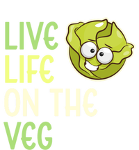 Live Life On The Veg Funny Vegetable Lettuce Vegan Lifestyle Funny Gift Ladies Essential Flowy Tank