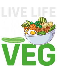 Live Life On The Veg Vegetarian Vegan Gift Tall Long Sleeve T-Shirt