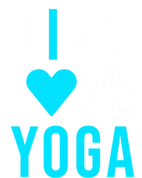 Live Love Yoga Gift I Love Yoga Blue Namaste Gift Hoodie