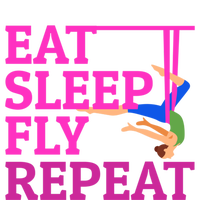 Wo Eat Sleep Fly Repeat Quote Aerial Yoga Silks Gift Tall Hoodie