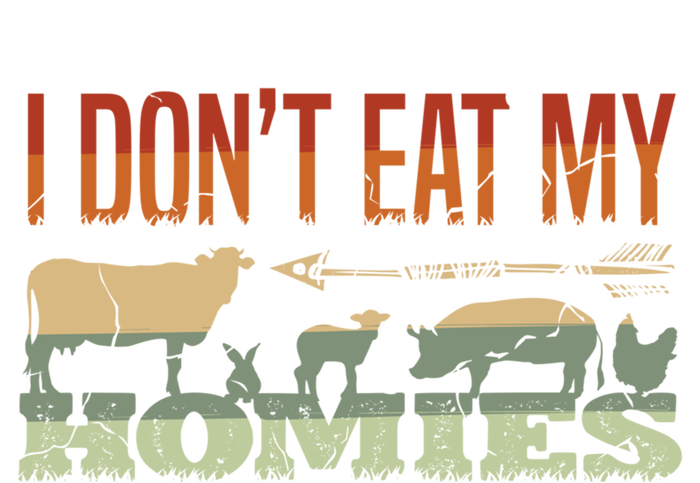 I Dont Eat My Homies Funny Gift Vegans Vegetarian Vegan Cute Gift Ladies Long Sleeve Shirt