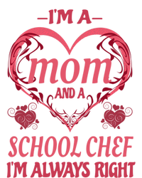 Mom School Chef Funny Saying Gift Full Zip Hoodie