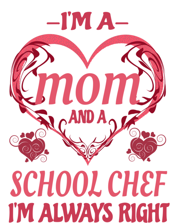 Mom School Chef Funny Saying Gift Full Zip Hoodie