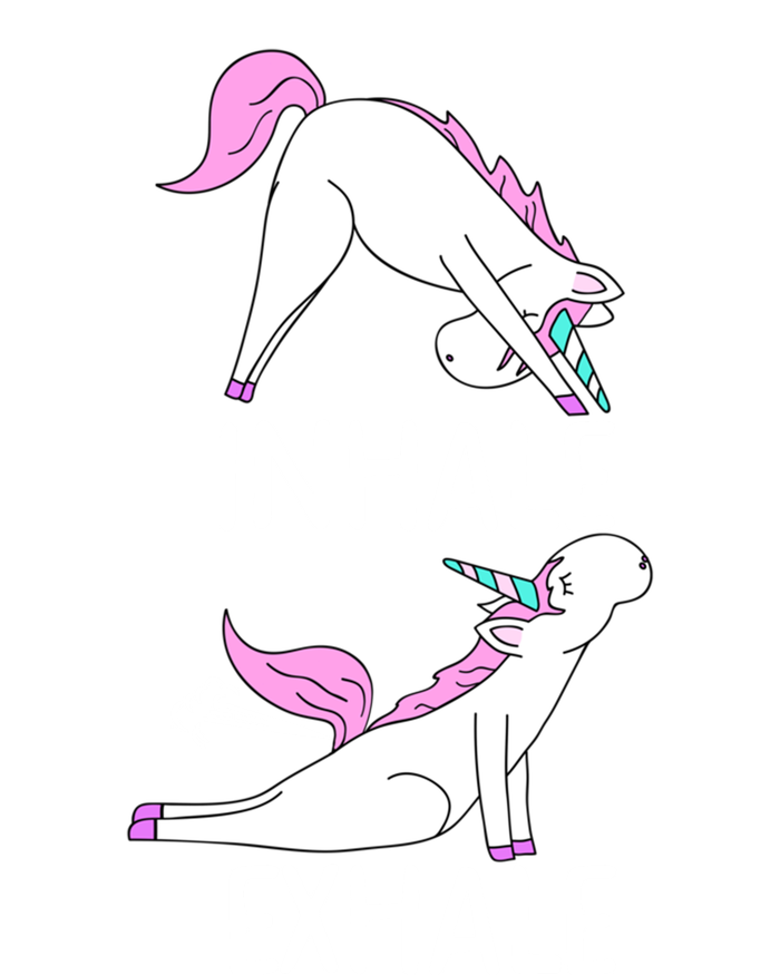 Inhale Exhale Funny Farting Unicorn Yoga Meme Gift T-Shirt