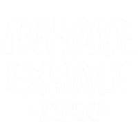 Inhale Exhale Repeat Design Yoga Meditation Gift Bumper Sticker