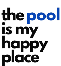 The Pool Is My Happy Place Summer Swimming Garment-Dyed Sweatshirt