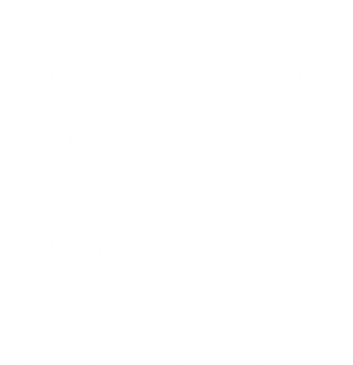 Inhale Pizza Exhale Stress Funny Meditation Pizza Lovers Cute Gift Women's T-Shirt