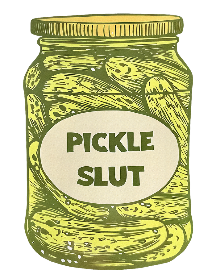 pickle slut funny canned pickles Women's Crop Top Tee