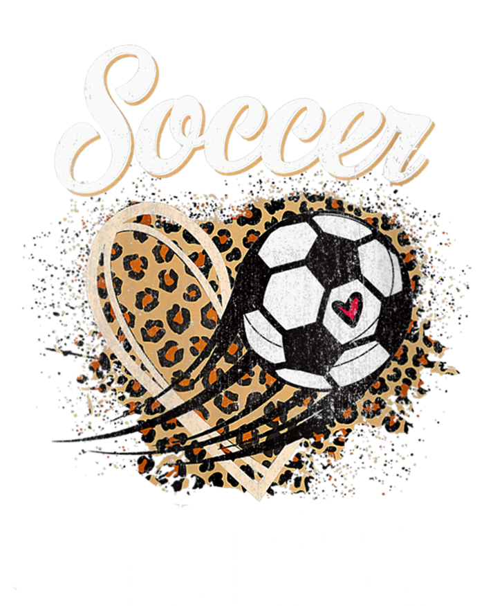 Soccer Mommy Leopard Heart Proud Mommy Mothers Day Gift Valucap Bio-Washed Visor