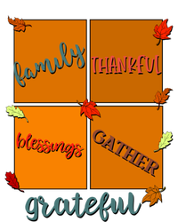 Thanksgiving Words Family Thankful Blessings Gather Gift Women's T-Shirt