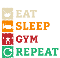 Eat Sleep Gym Repeat Bodybuilding Fitness Weightlifter Gym Meaningful Gift Kids Long Sleeve Shirt